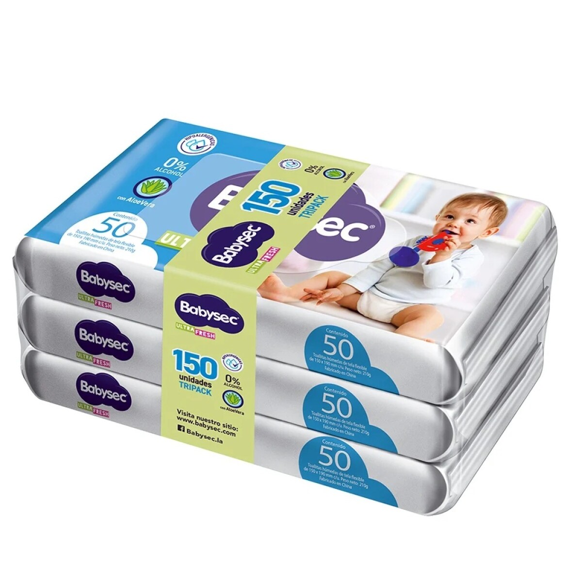 Babysec Ultra toalla humeda 150 unidades